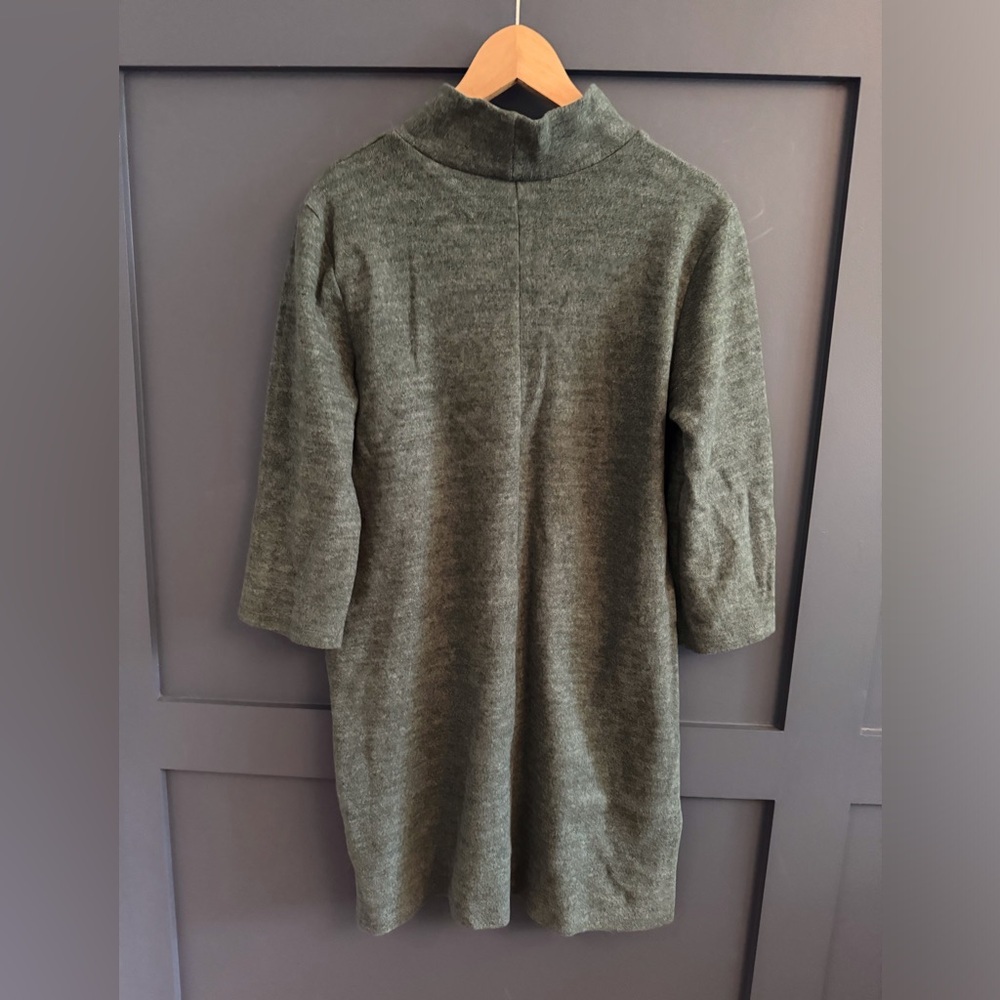 Zara Dark Green Sweater Dress - Picture 4 of 8